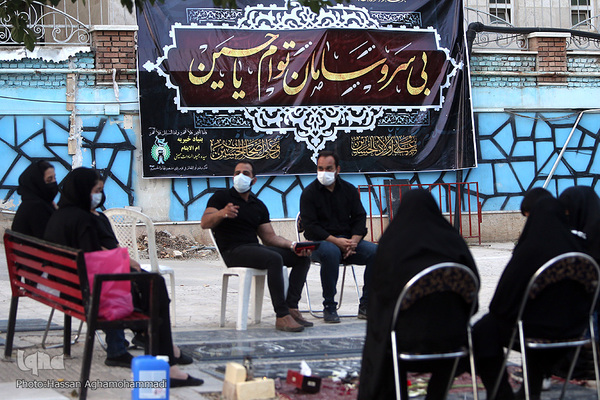 مراسم عزاداری چهارمین روز محرم در آستان مقدس امامزادگان عینعلی و زینعلی(ع)