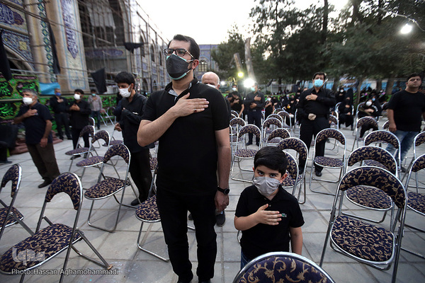 مراسم عزاداری چهارمین روز محرم در آستان مقدس امامزادگان عینعلی و زینعلی(ع)