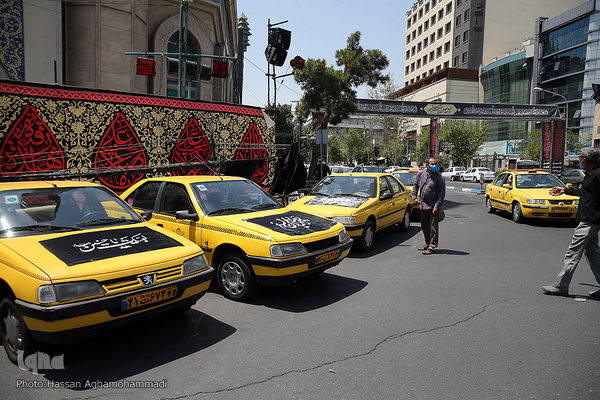 دسته عزاداران حسینی تاکسی رانان شهر تهران