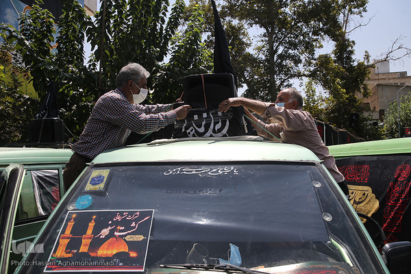 دسته عزاداران حسینی تاکسی رانان شهر تهران