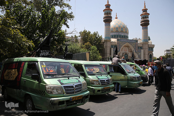 دسته عزاداران حسینی تاکسی رانان شهر تهران