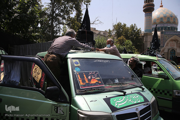 دسته عزاداران حسینی تاکسی رانان شهر تهران