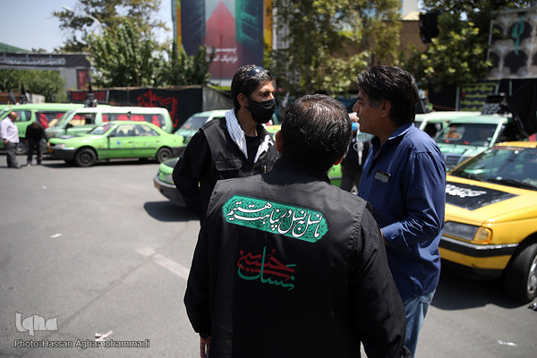 دسته عزاداران حسینی تاکسی رانان شهر تهران