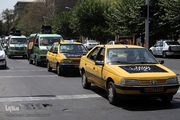 دسته عزاداران حسینی تاکسی رانان شهر تهران