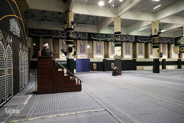 مراسم عزادای شب تاسوعا در حسینیه امام خمینی(ره)