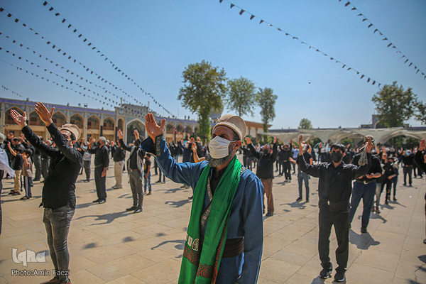 عزاداری روز تاسوعا در حرم مطهر شاهچراغ (ع)