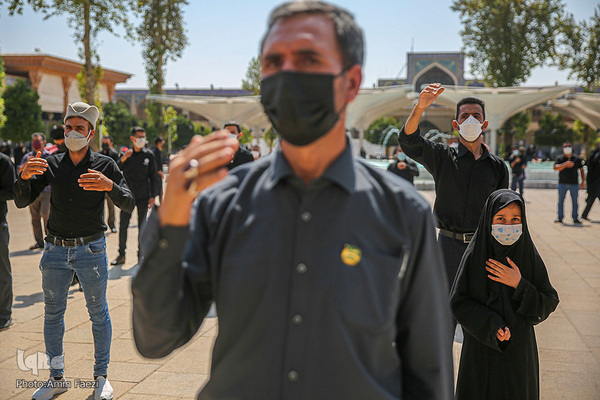 عزاداری روز تاسوعا در حرم مطهر شاهچراغ (ع)