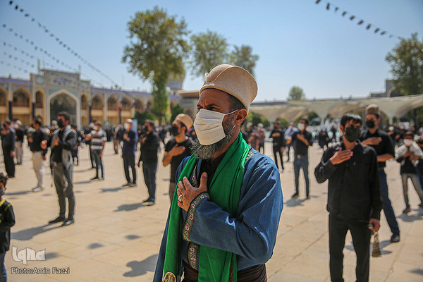 عزاداری روز تاسوعا در حرم مطهر شاهچراغ (ع)