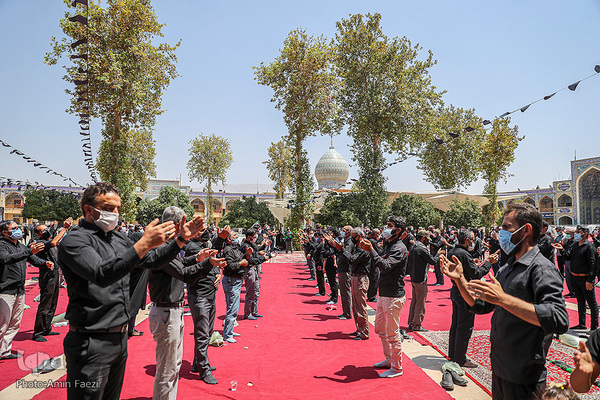 عزاداری روز تاسوعا در حرم مطهر شاهچراغ (ع)