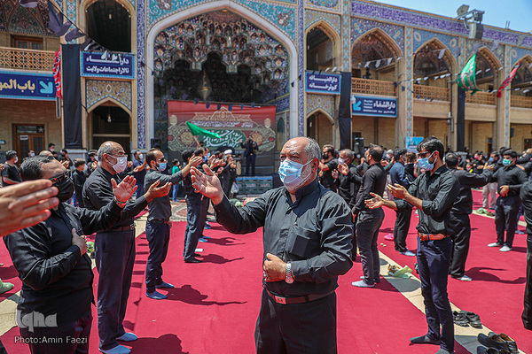 عزاداری روز تاسوعا در حرم مطهر شاهچراغ (ع)