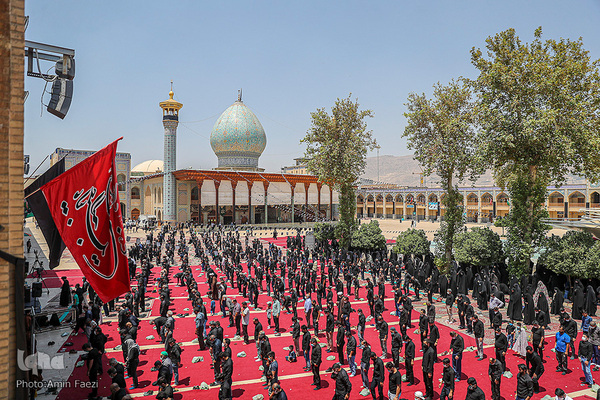 عزاداری روز تاسوعا در حرم مطهر شاهچراغ (ع)
