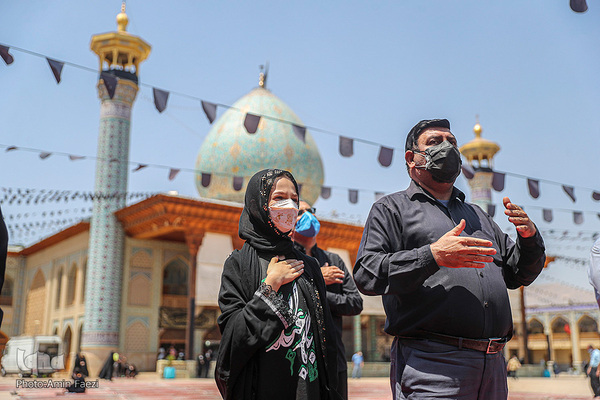 عزاداری روز تاسوعا در حرم مطهر شاهچراغ (ع)