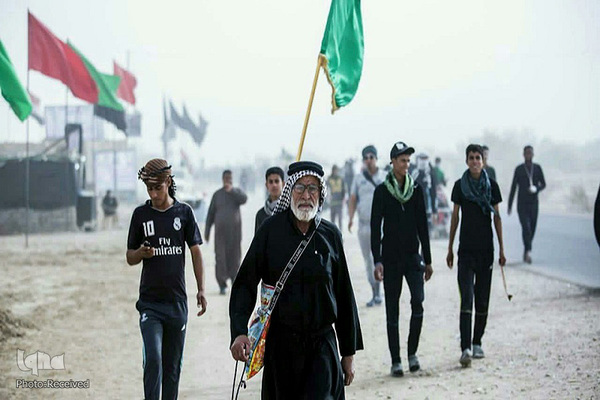 راهپیمایی پیاده روی اربعین از بصره