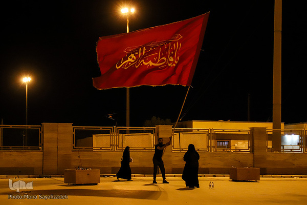 ازدحام زائرین اربعین در پشت مرز بسته شلمچه