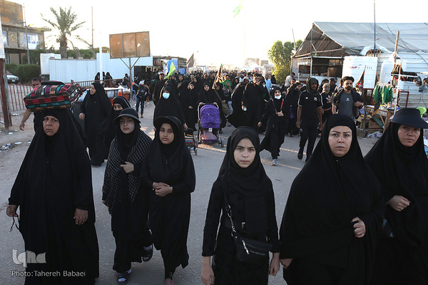 زائرین پیاده روی اربعین حسینی