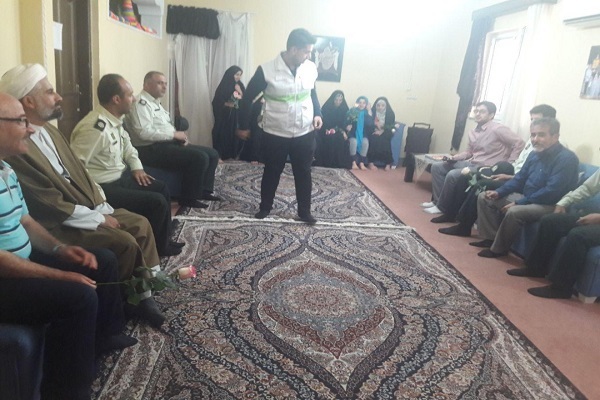 دیدار فرماندهی انتظامی شهرستان به مناسبت روز دختر