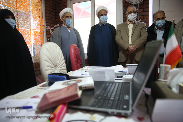 بازدید حجت‌الاسلام والمسلمین محمدباقر ابراهیمی، معاون تبلیغات و روابط عمومی وزارت دفاع از سیزدهمین دوره مسابقات قرآن خانواده‌های ودجا