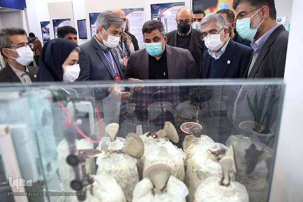 بازدید سردار سرتیپ پاسدار سید مهدی فرحی، جانشین وزیر دفاع و پشتیبانی نیروهای مسلح از نمایشگاه دستاوردها و توانمندی‌های جهاددانشگاهی