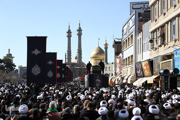 مراسم تشییع پیکر مرجع فقید شیعه، آیت‌الله‌ لطف‌الله صافی‌گلپایگانی (ره) در شهر مقدس قم