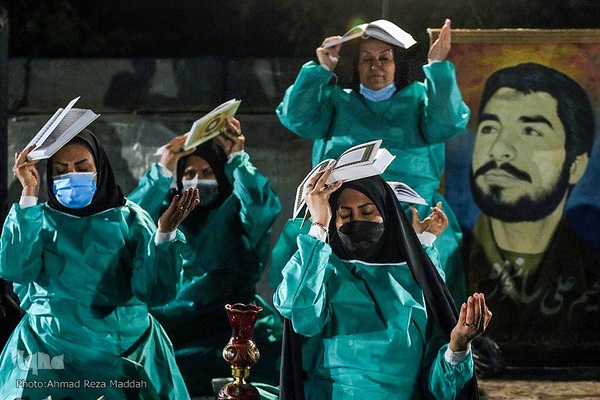 قرار بندگی؛ احیای شب ۲۱ رمضان در بیمارستان حضرت علی اصغر(ع) شیراز