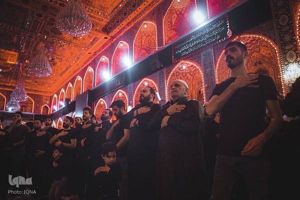 مراسم عزاداری سالروز شهادت امام  علی (ع) در حرم امام حسین (ع)
