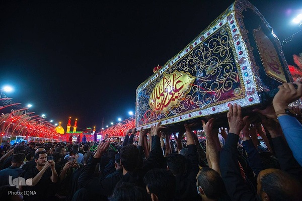 مراسم عزاداری سالروز شهادت امام  علی (ع) در حرم امام حسین (ع)