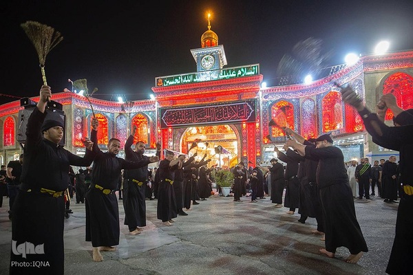 مراسم عزاداری سالروز شهادت امام  علی (ع) در حرم امام حسین (ع)