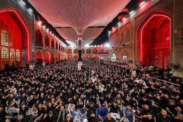 حضور هیئت‌های عزاداری در حرم مطهر علوی