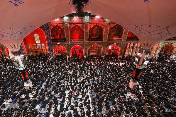 حضور هیئت‌های عزاداری در حرم مطهر علوی