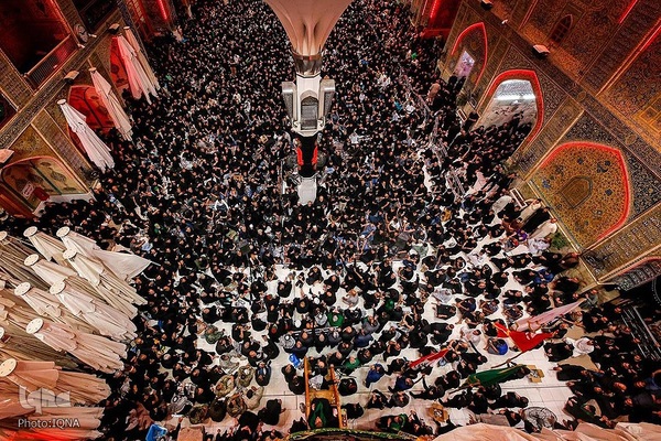 حضور هیئت‌های عزاداری در حرم مطهر علوی