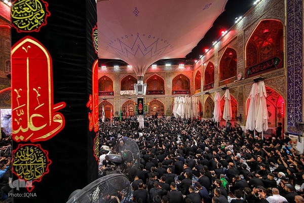 حضور هیئت‌های عزاداری در حرم مطهر علوی
