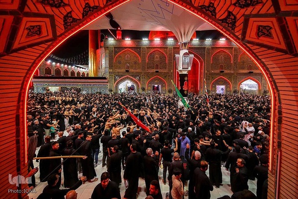 حضور هیئت‌های عزاداری در حرم مطهر علوی