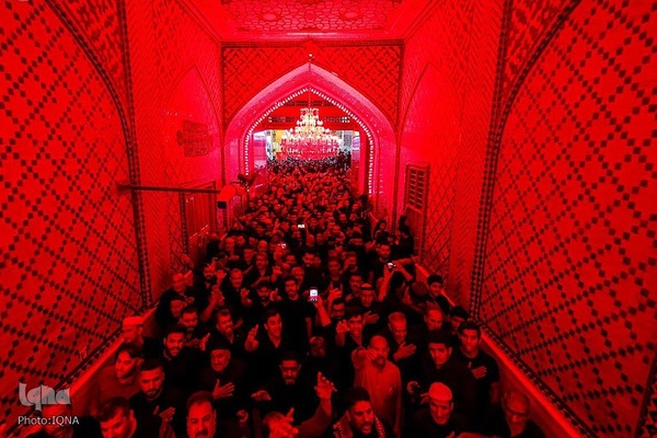 حضور هیئت‌های عزاداری در حرم مطهر علوی