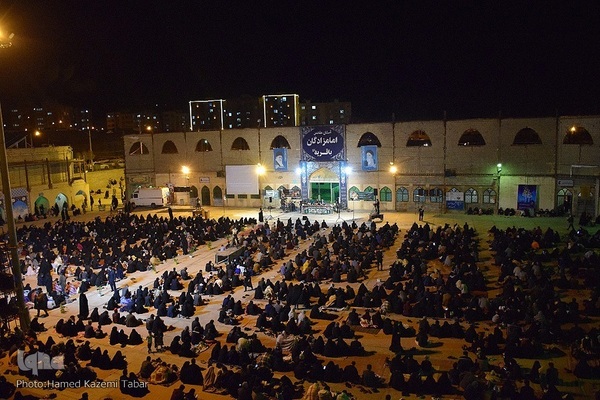 مراسم احیای شب قدر ۲۳ رمضان در امامزادگان باقریه(ع)بیرجند، مرکز خراسان جنوبی 