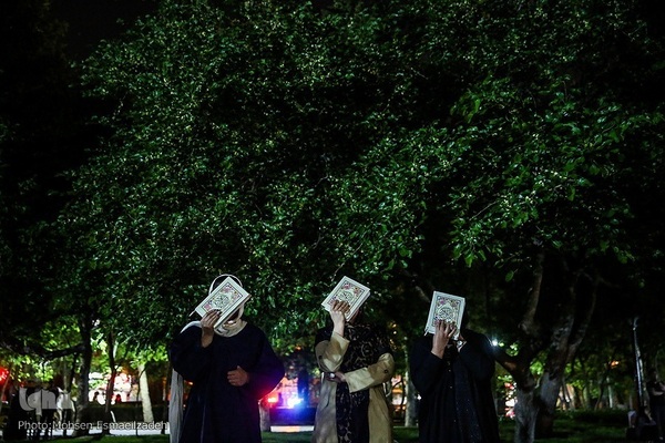 مراسم احیای شب ۲۳ رمضان در پارک ملت مشهد مقدس