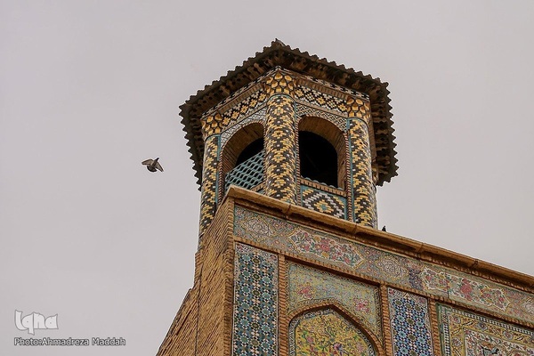 باران بهاری در مسجد تاریخی وکیل شیراز‎‎