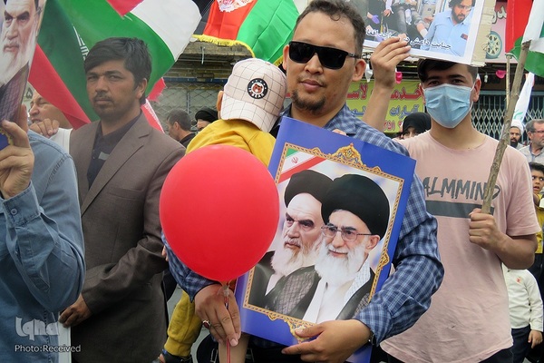 حضور مردم افغانستان در راهپیمایی روز قدس