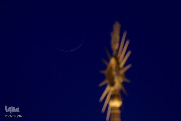 رویت هلال ماه شوال در حرم امیرالمومنین(ع)