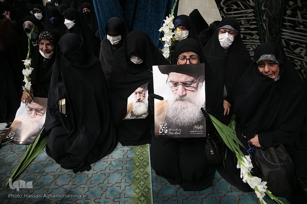 مراسم تشییع پیکر آیت الله سید عبدالله فاطمی‌نیا(ره) در مسجد دانشگاه تهران