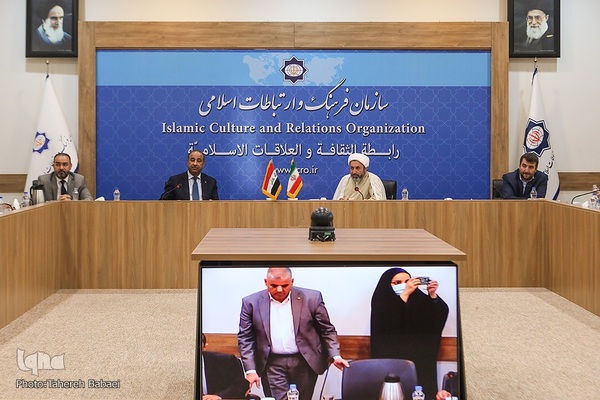 دیدار حجت‌الاسلام والمسلمین ایمانی‌پور، با وزیر فرهنگ، گردشگری و آثار باستانی عراق