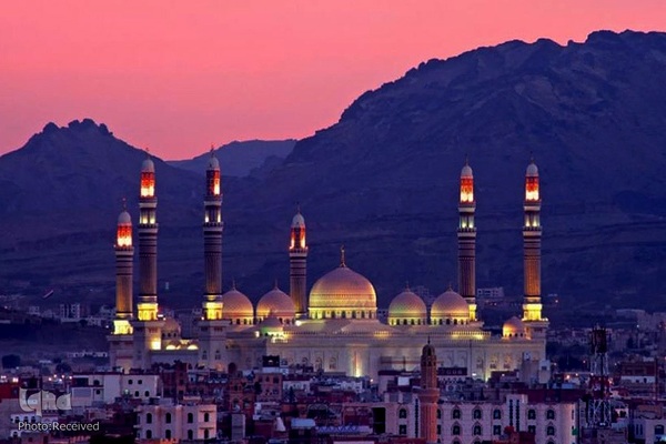 مسجد جامع «ملت» بزرگترین مسجد یمن در صنعا، پایتخت این کشور