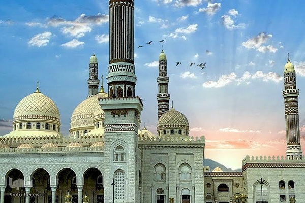 مسجد جامع «ملت» بزرگترین مسجد یمن در صنعا، پایتخت این کشور