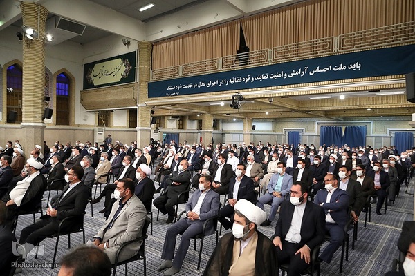 دیدار رئیس و مسئولان قوه قضائیه با رهبر انقلاب