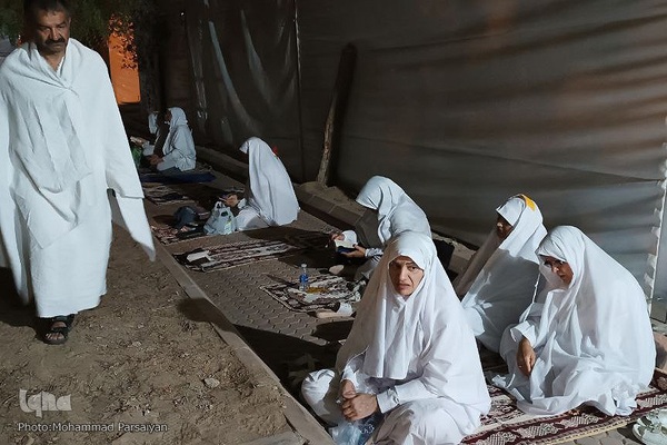 دعای عرفه حجاج ایرانی در صحرای عرفات