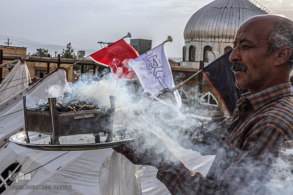 برپایی خیمه‌های عزا در زرقان استان فارس‎‎