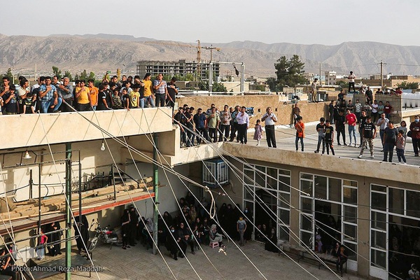 برپایی خیمه‌های عزا در زرقان استان فارس‎‎