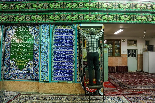 دوباره تکیه‌های غم برپا شد