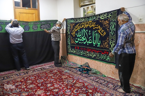 دوباره تکیه‌های غم برپا شد