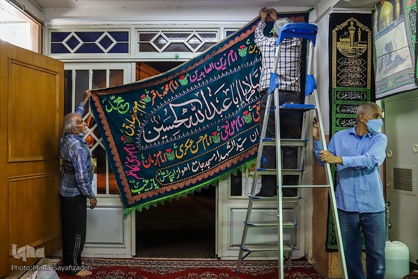 دوباره تکیه‌های غم برپا شد