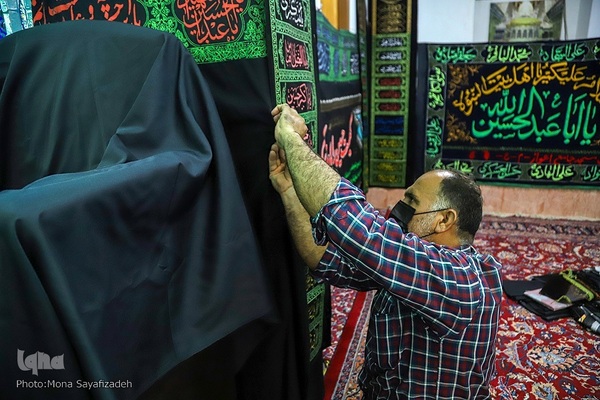 دوباره تکیه‌های غم برپا شد